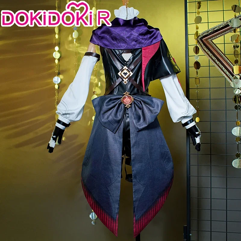 Disfraz de Lyney Genshin Impact【 XS-XXL, Cosplay de dokidoki-r Fontaine, mago Lyney, talla grande para Halloween