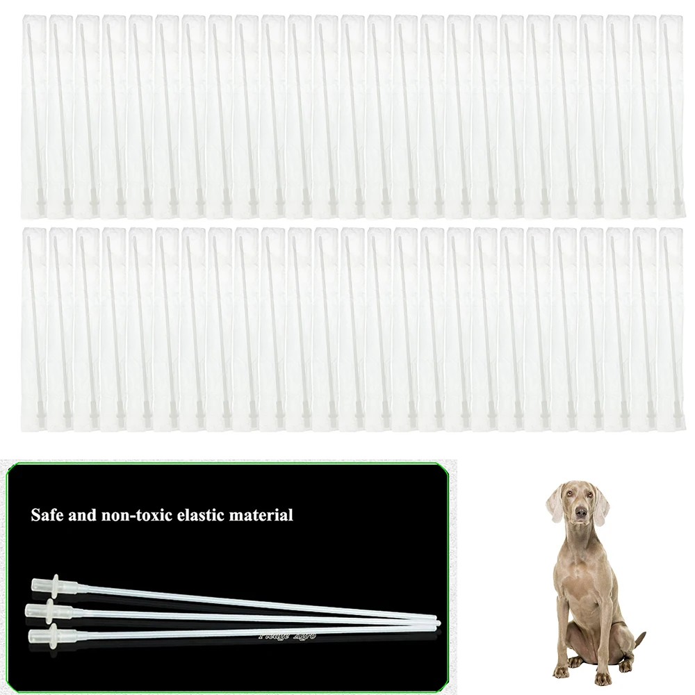 

300pcs/30bags Feline Dog Artificial Insemination Injector Disposable Pipe Straw 27cm Injection Tube For Mating Breeding Supplies