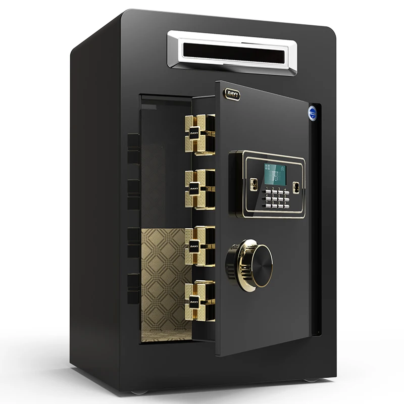 

Сейф с монетоприемником 60 см, офисный бытовой страховой ящик, супермаркет, торговый центр, кассир, сейф с паролем, сейф с монетоприемником