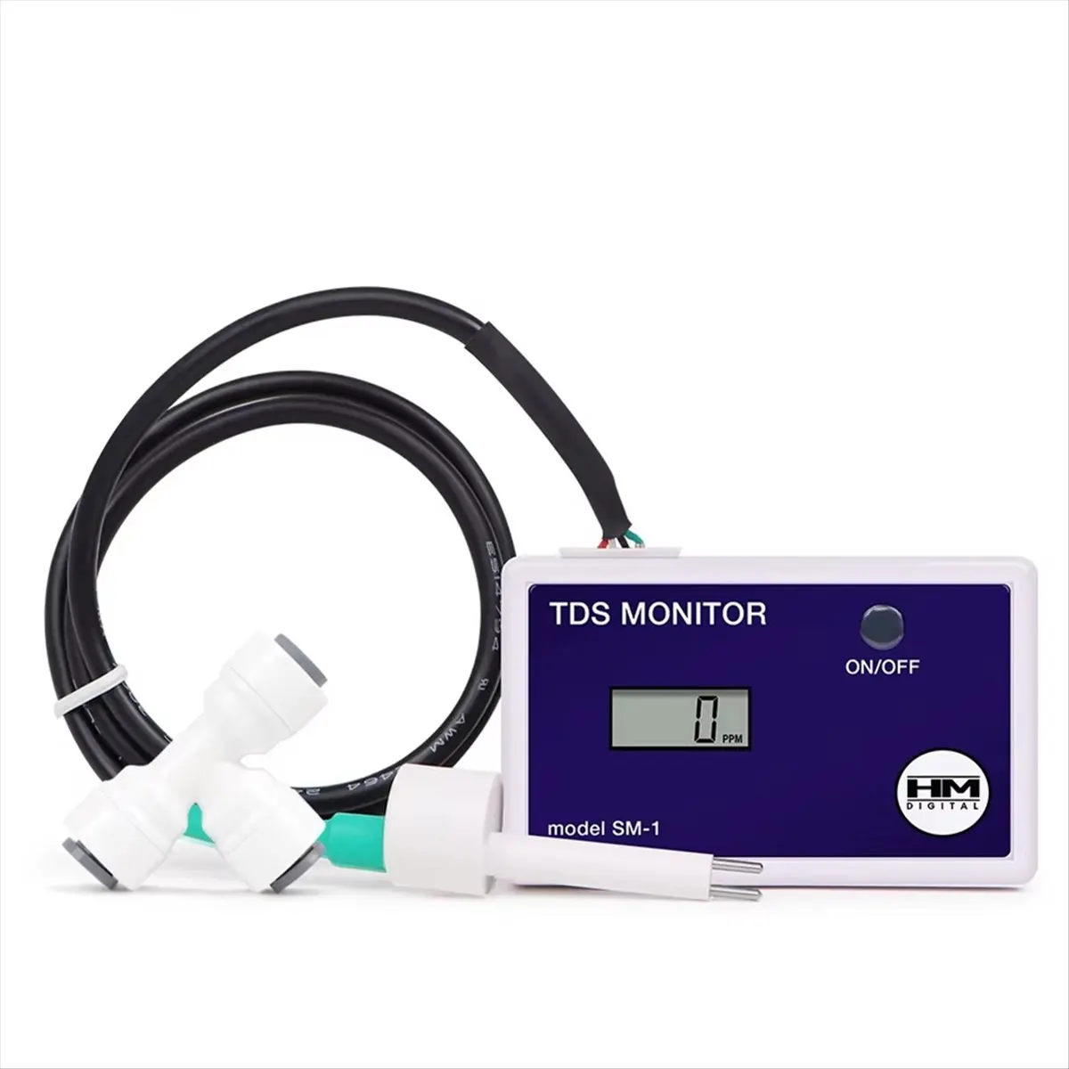 A14M TDS Tester LCD Online Water Quality Meter 0-9990PPM Detection Water TDS Monitor Inlet Outlet Test for Pool Laboratory