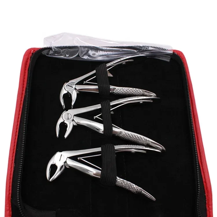 Pinze per Dentas per adulti in acciaio inossidabile Set di pinze per estratti da 10 pezzi Pinze per estrattizione dei piedi