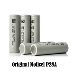 1-6 piece Original Molicel P28A 18650 3.6V 18650 INR18650-P28A 2800mAh Max 35A Discharge Support -40℃ Low Temperature Discharge