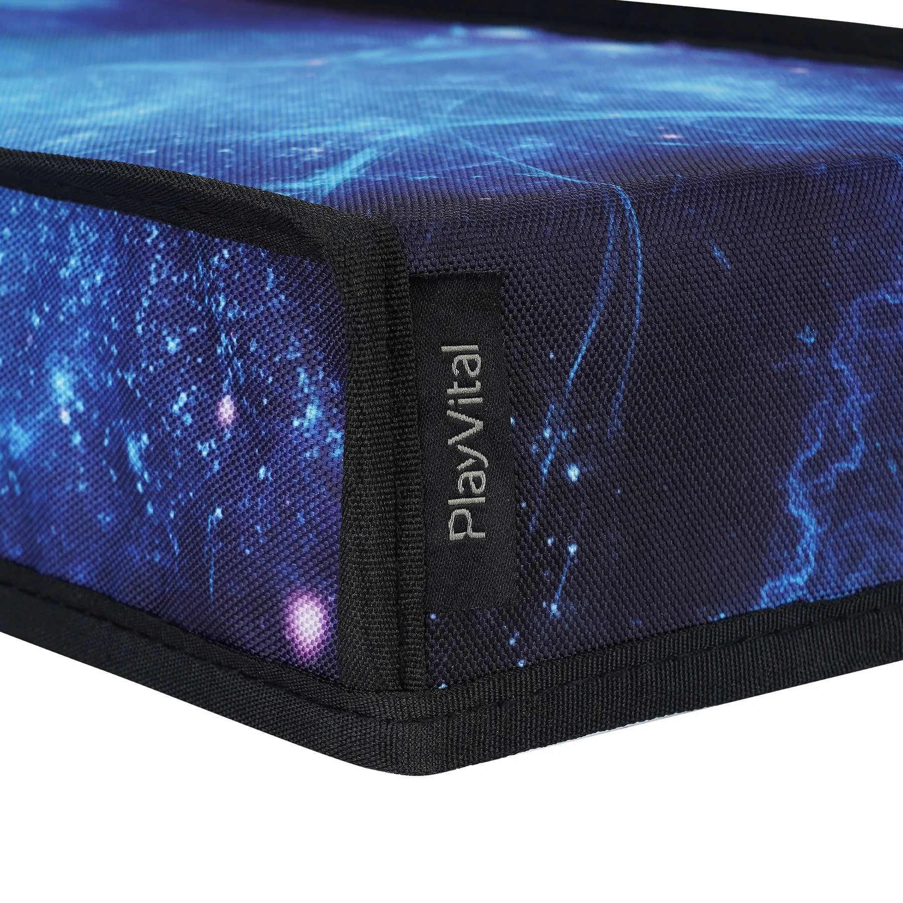 PlayVital 소프트 나일론 더스트 커버, 안감 먼지 가드, 스크래치 방지, 방수 커버 슬리브, Xbox 시리즈 S 콘솔용, 파란색 성운