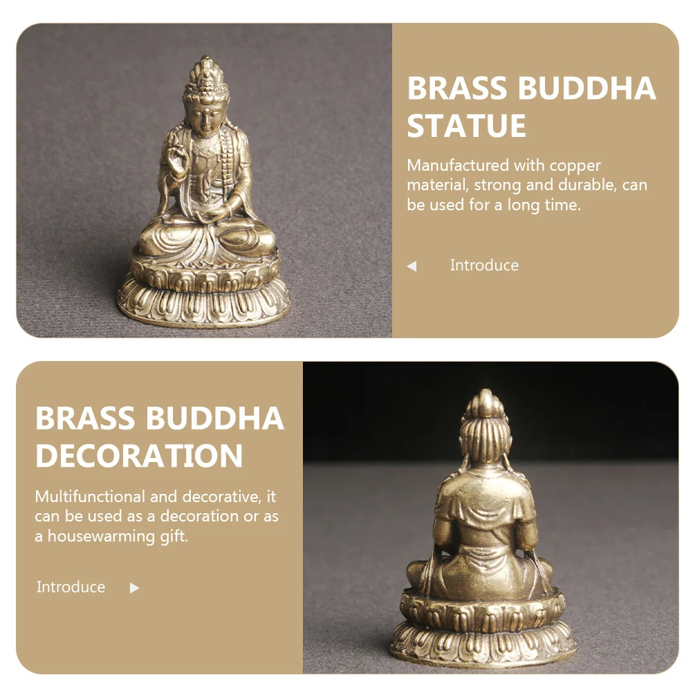 

Brass Desktop Retro Large Retro Statue For Tabletop Statue Decor Home Living Room Garden Balcony Tabletop Decor