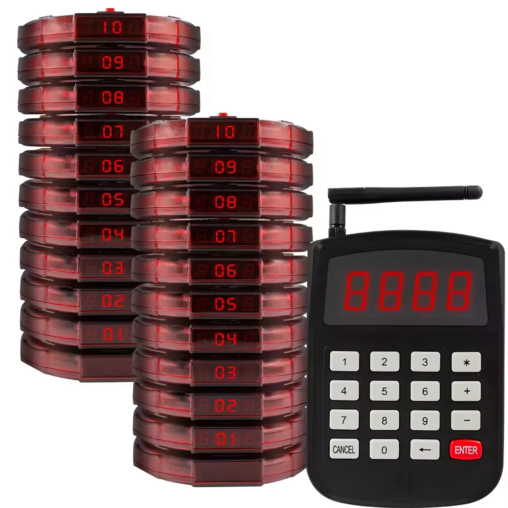 ZXY Long Range Wireless Coaster Paging Queue Management System for Restaurant