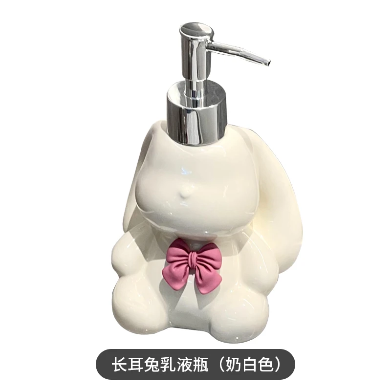 Ceramic Soap Dispenser with Pump Head, Versatile Lotion and Shower Gel Container, Luxury Design