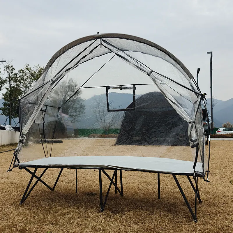 Windproof and Cold-Resistant Off-ground Cot Tent: Enhancing Outdoor Sleep Experience, Clear Bubble Tent without Bed