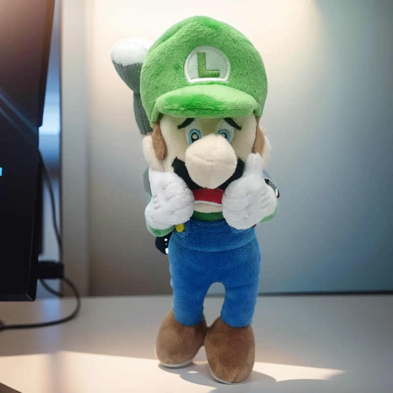 Super Mario Bros. Luigi`s Mansion 9 inches Stuffed Animal , Nintendo 3D worlds Odyssey Wonder Luigi Plush Toy