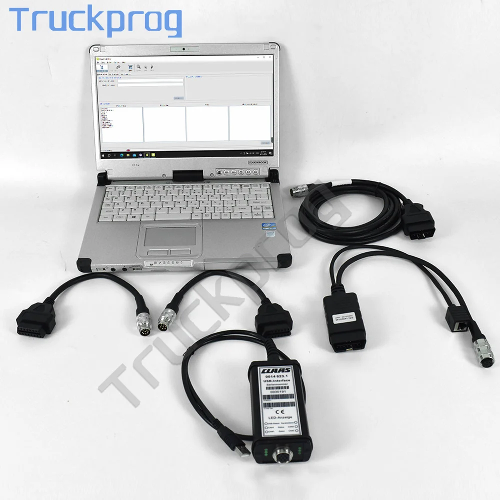 Laptop for CLAAS MetaDiag and simulator p/n14204140 Agriculture truck tractor diagnostic tool Parts doc spare parts user manual