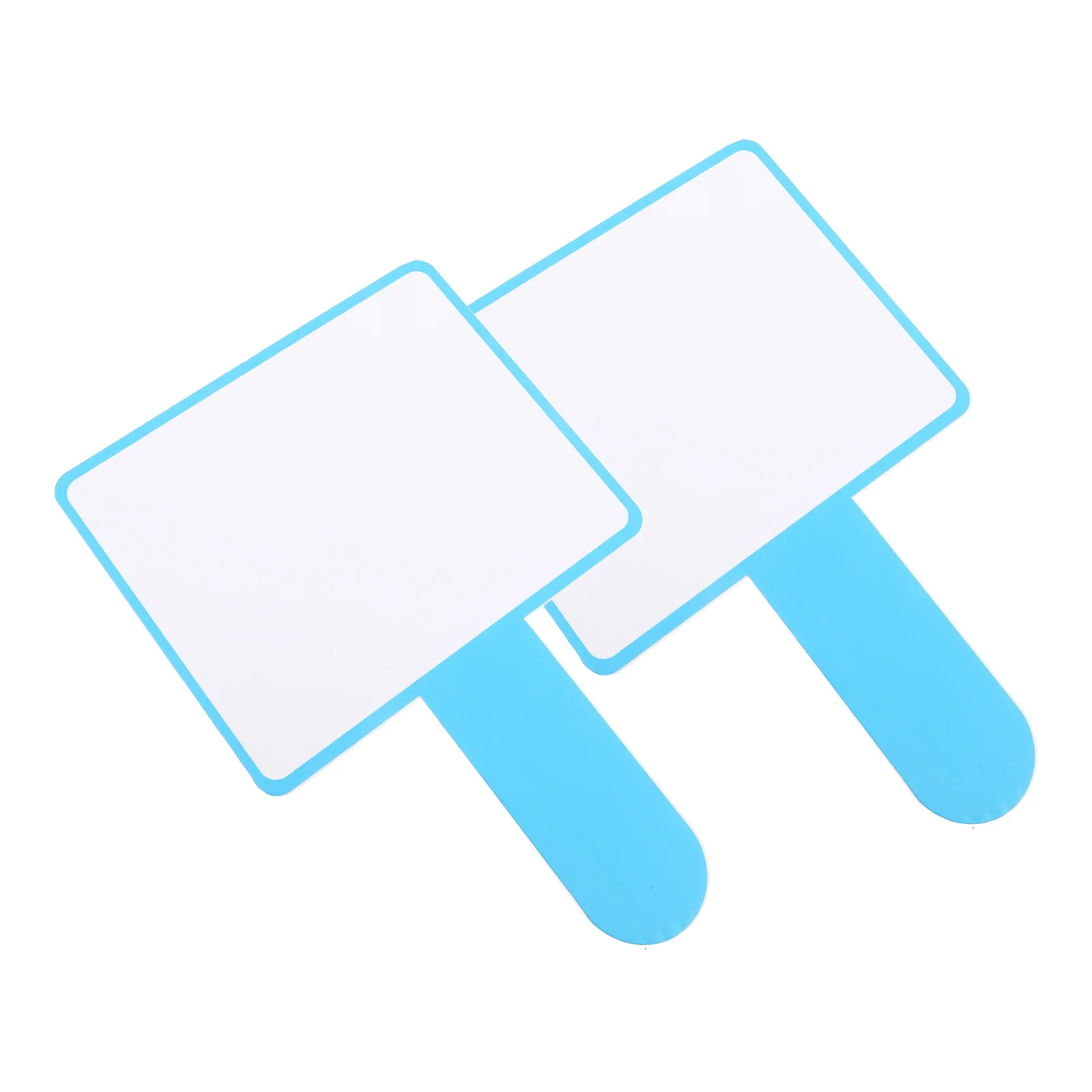 

2pcs Blank Scoreboard Whiteboard Reusable Erasable Paddles Foam Lightweight for Competition Voting Teaching Office