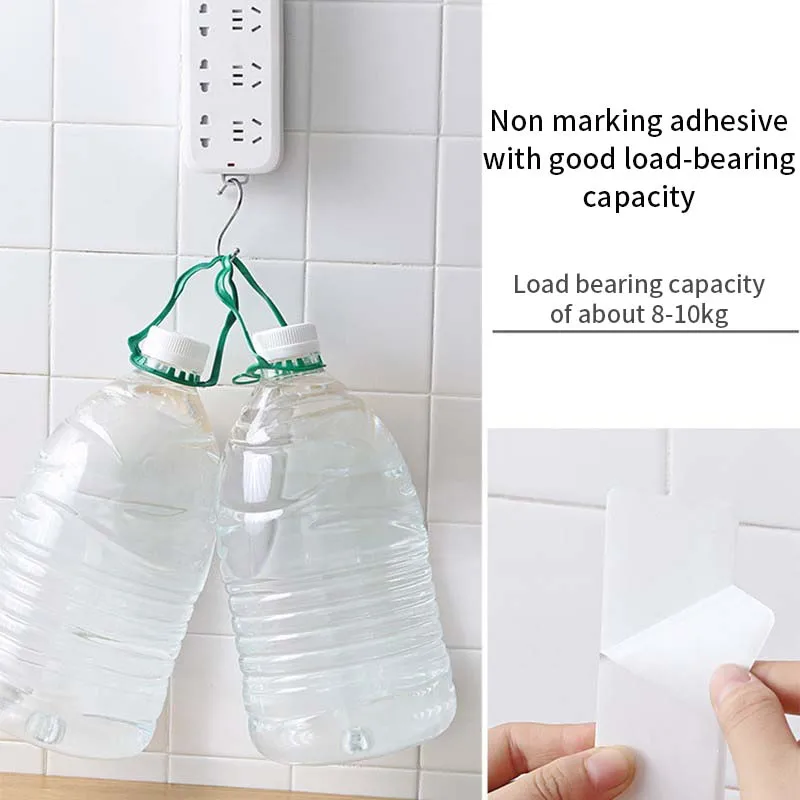 Self-Adhesive Desktop Socket Fixer Hanging Power Strip Cable Organizer Wall Holder Fixator Plug-in Removable Wall-Mounted Fixer