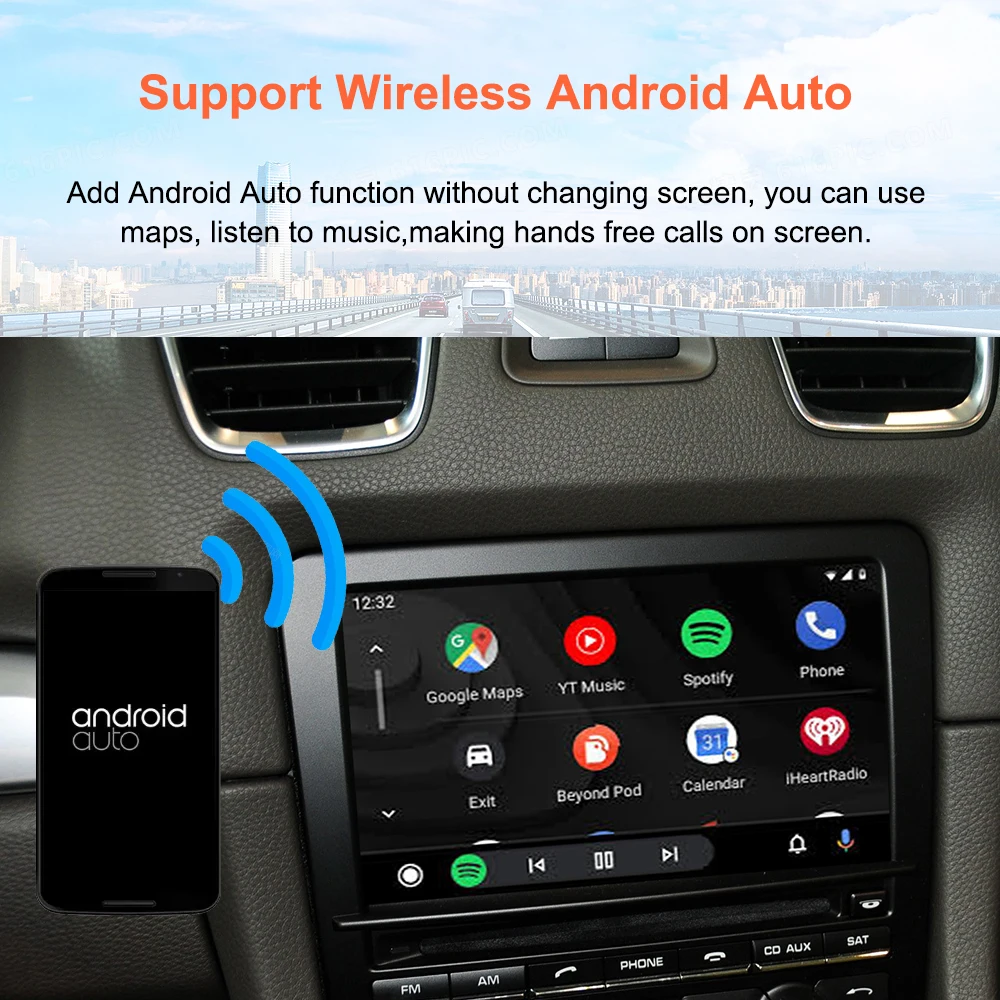 Bonroad OEM Screen Upgrade Decoder Box für Porsche CDR3.1 System Cayenne Boxster Panamera 2010-2016 Carplay Android Auto Modul – Detail 6