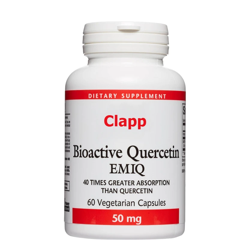 

Bioactive Quercetin EMIQ 50mg Contains Vitamin C, Supporting Sinus, Heart, and Immune Health, in 60 Capsules