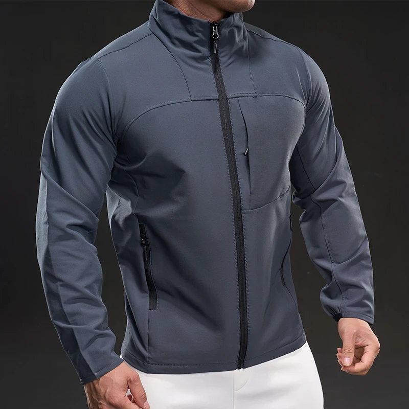 

Breathable Sports Jacket Casual Solid Color Versatile Outdoor Hooded Retro Color Men's Jacket Comfortable Sweat-Absorbing Daily