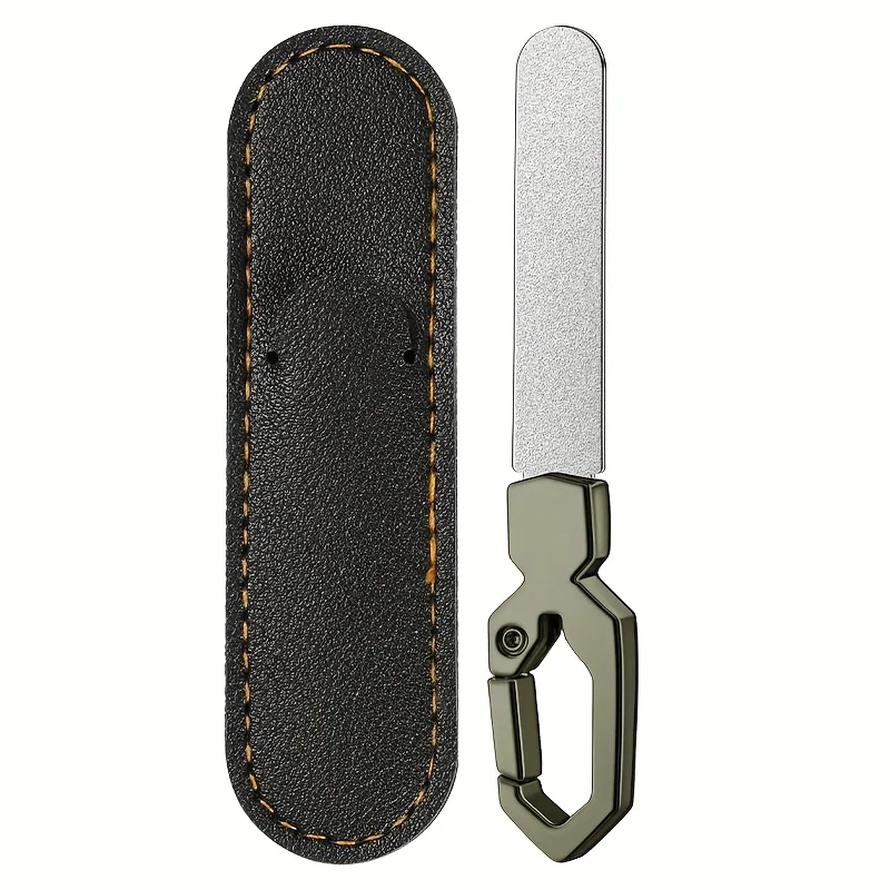 مبرد أظافر عالي التحمل على الوجهين مع أسطح طحن دقيقة خشنة من الفولاذ المقاوم للصدأ أداة مانيكير وباديكير للأظافر الصلبة السميكة #2