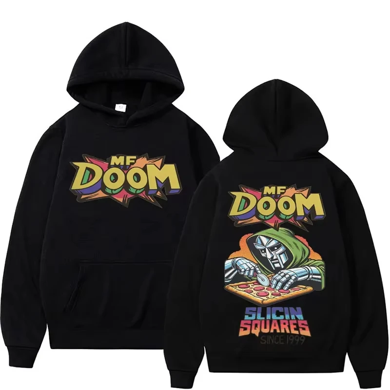

Rapper MF DOOM Printed Hoodie Men's Women's Autumn and Winter High Street Personality Sweater Street Trend Large Size Pullover