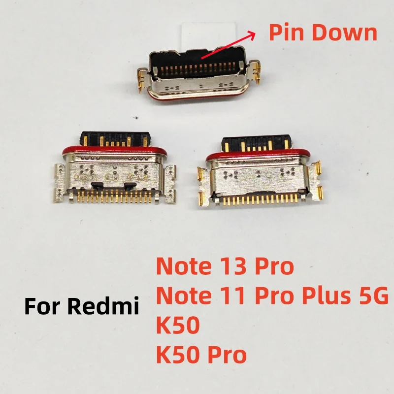 10pcs/lot New For Xiaomi Redmi Note 13 12 11 11E 11T Pro Plus 4G 5G USB Type-C Jack Charging Port Connector Plug Socket Dock