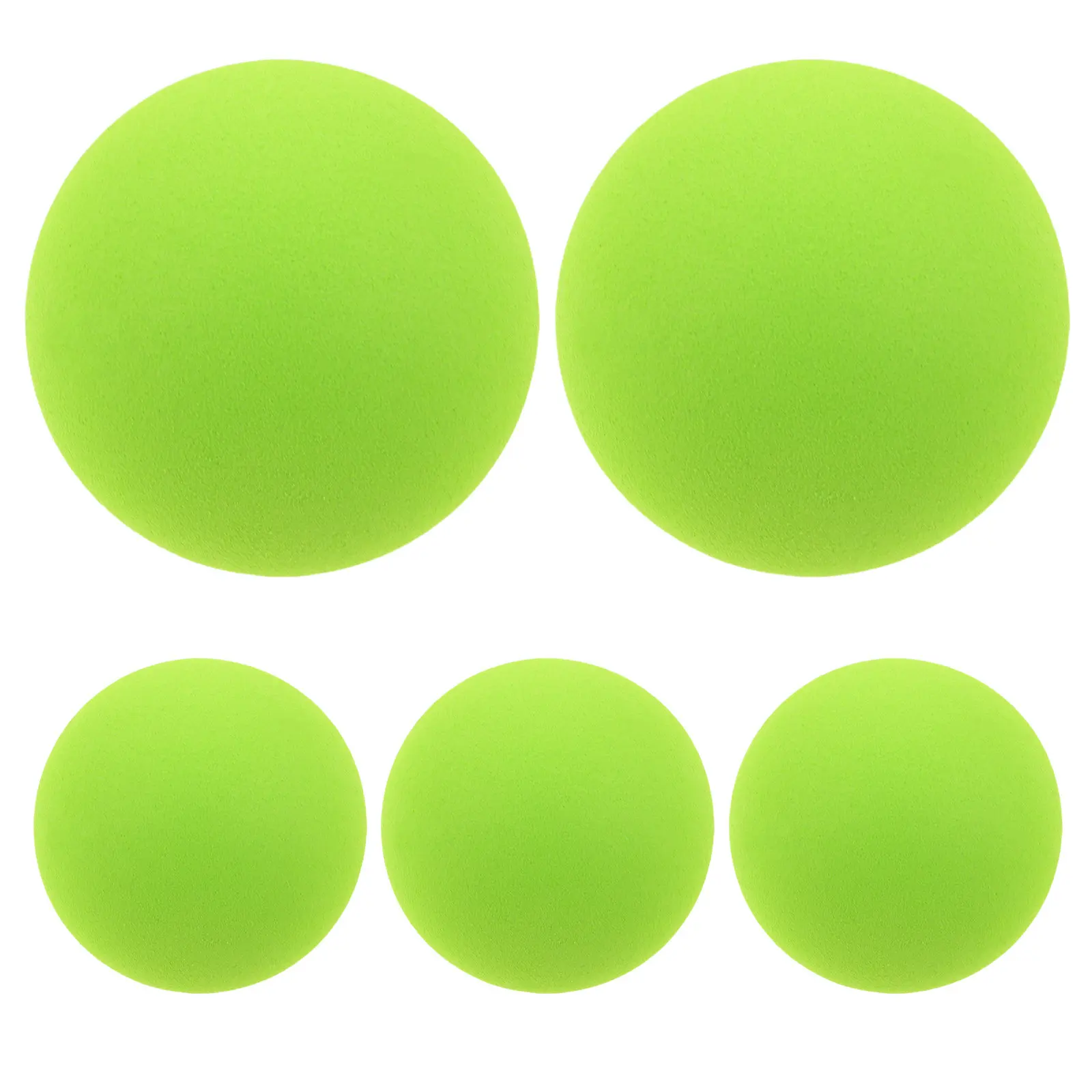 5Pcs Kids Training Baseball Soft Eva Sponge Green Mini Practice Balls Indoor Throw for Hitting Practice Party Favor