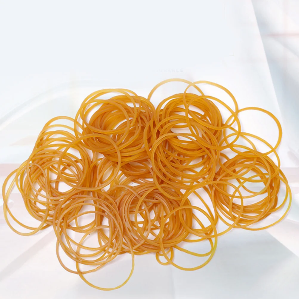 500 قطعة من الأربطة المطاطية حلقات مطاطية طبيعية مرنة قابلة للتمدد غير عاكسة متعددة الأغراض لفواتير المال المكتبية #4