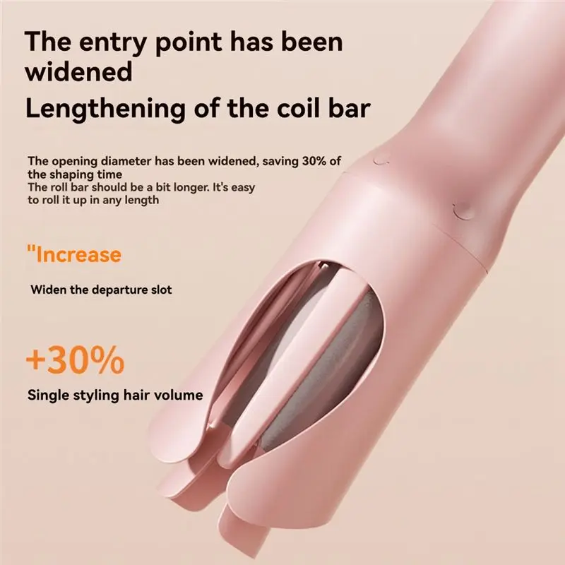 【DURABLE 】USB Rechargeable Curling Iron Automatic Rotating Curling Iron Portable Hair Curler