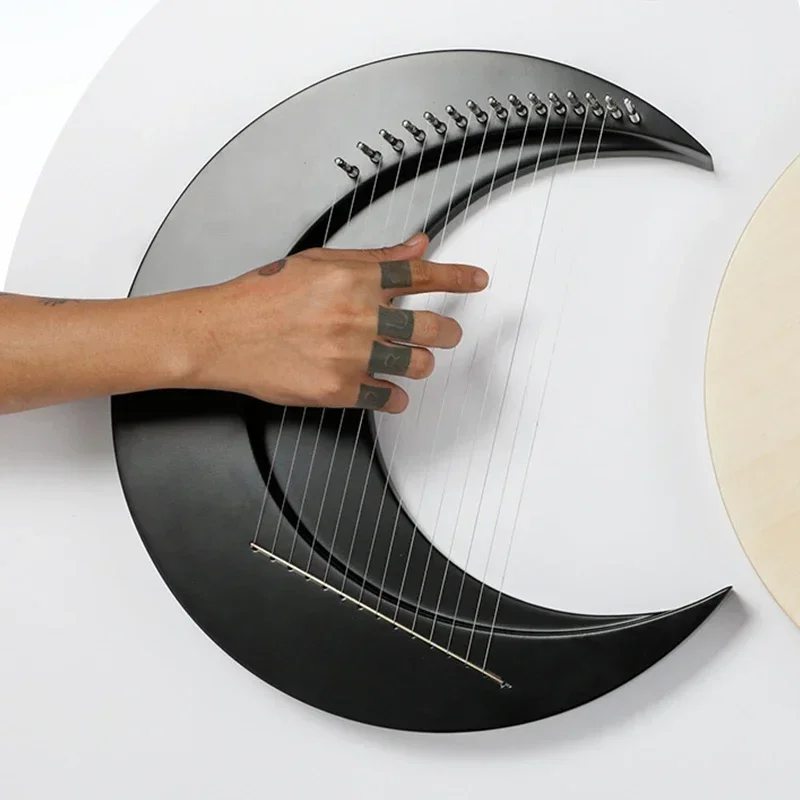 

HLURU Moon Lyre Harp 8/11/15 Strings Orpus Celestial Lyre Piano Harp Lyre Harp Portable Instrument