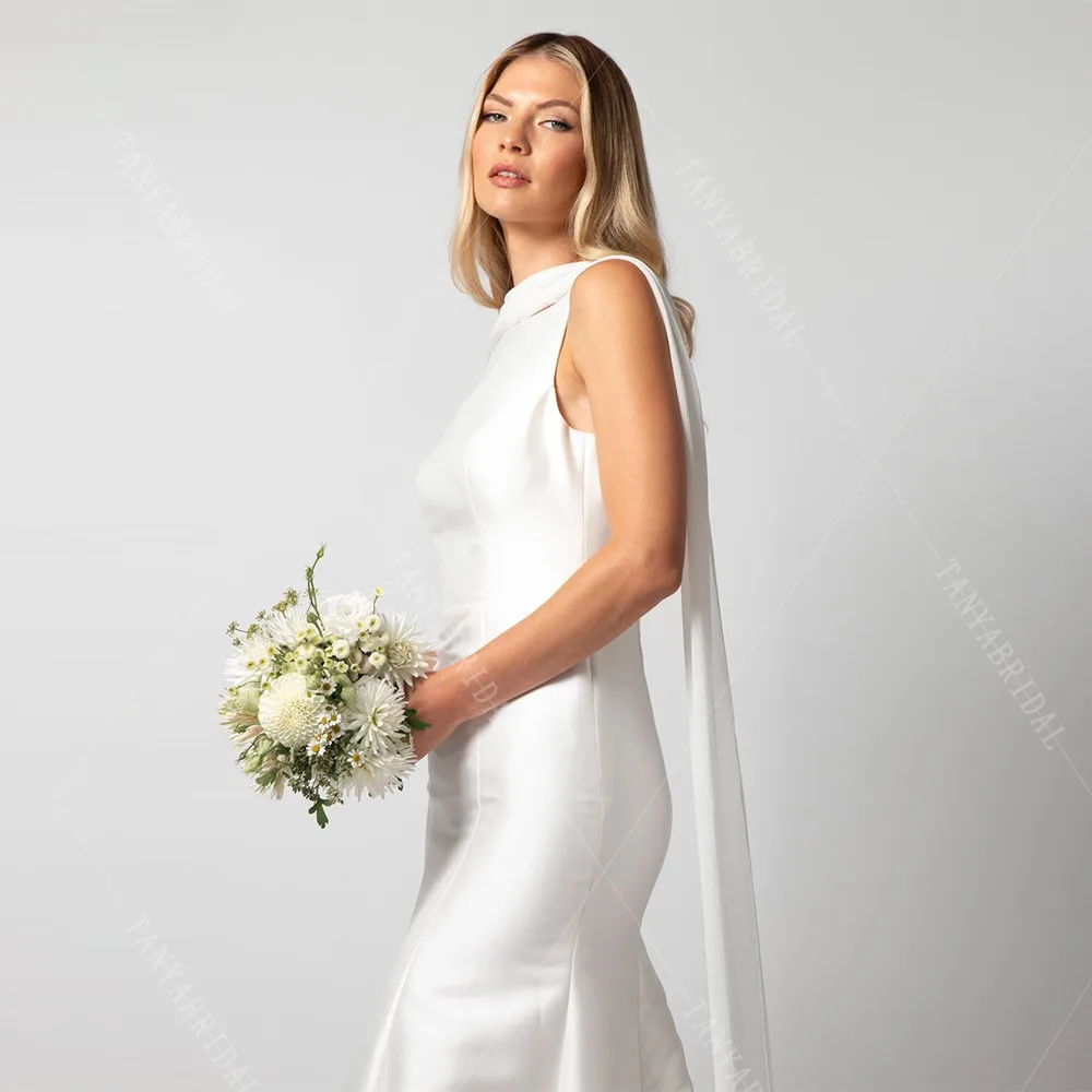 Bohomian Bridal Neck Scarf Bridal Chiffon Scarves Long Scarf Veil Elegant Wedding Scarf Shoulder Cape Veil Wrap TSWD669 image 5