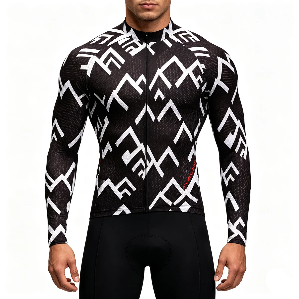 2027 Winter Herren-Radtrikot-Set, warmes Fleece-Radtrikot-Set, Triathlon-Mountainbike-Langarm-Radbekleidung – Detail 10