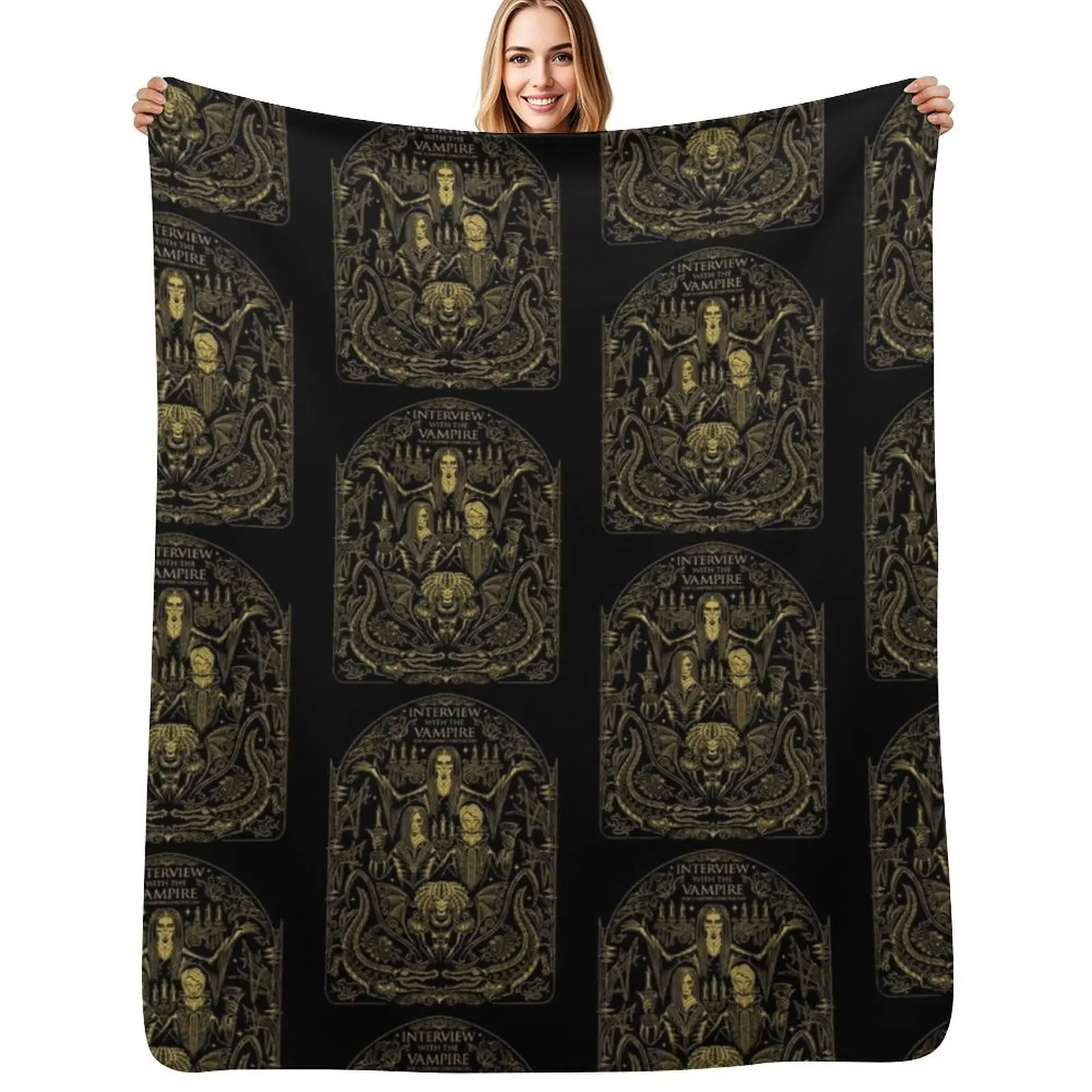 

Interview With The Vampire Throw Blanket Portable Lightweight Blanket for Travel Camping