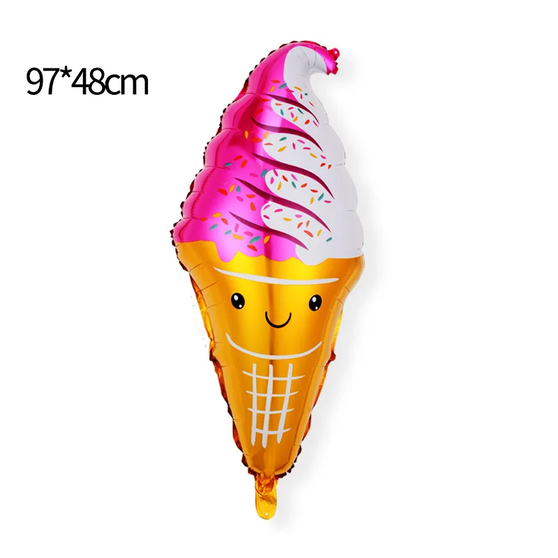 Ice cream cone popsicle popsicle sundae special-shaped balloons aluminum foil balloons ice cream party decoration