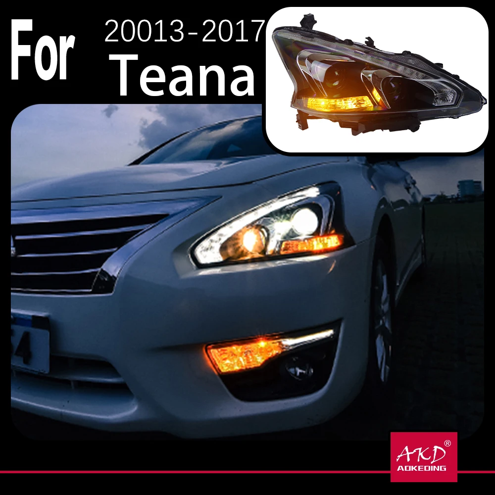 

AKD Car Model for Nissan Teana Headlights 2013-2017 Altima LED Headlight DRL Hid Option Head Lamp Angel Eye Beam Accessories