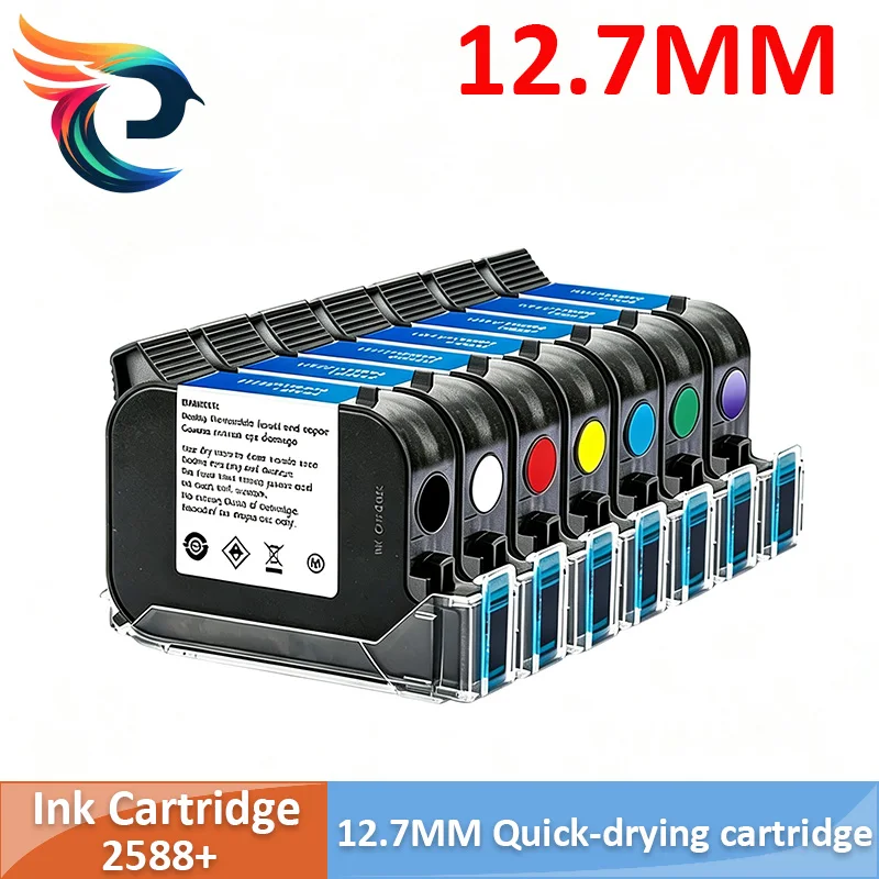 2588+ 2588 2588+M Handheld Printer Ink Cartridge Fast Dry Eco Solvent Print Height 12.7mm Inkjet Printer Colorful Ink Cartridge