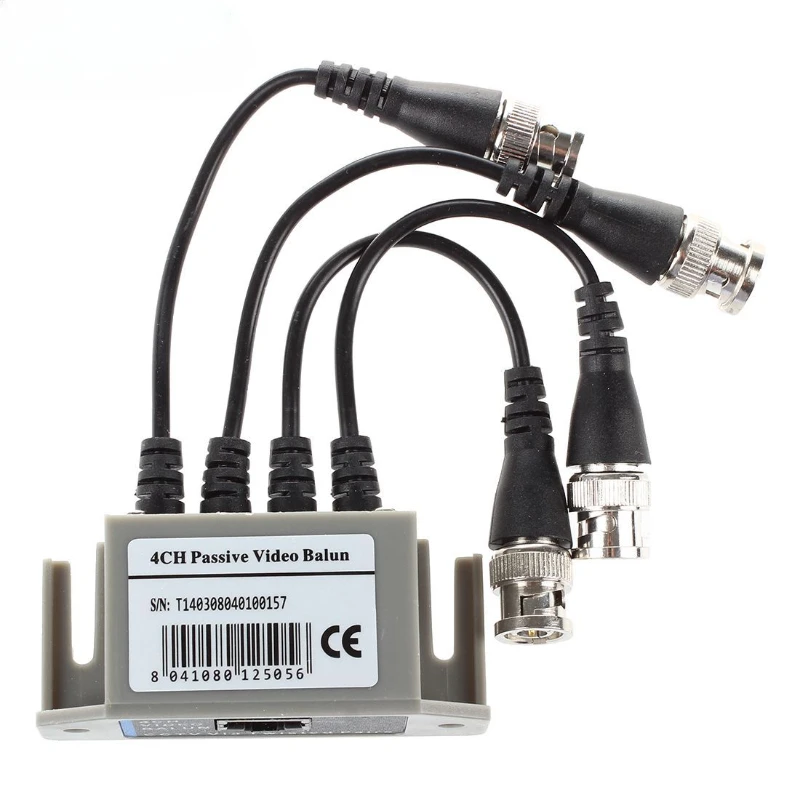 ESCAM 4-Channel Video Balun BNC UTP CAT5 Transmitter for CCTV/ Surveillance Camera Trend