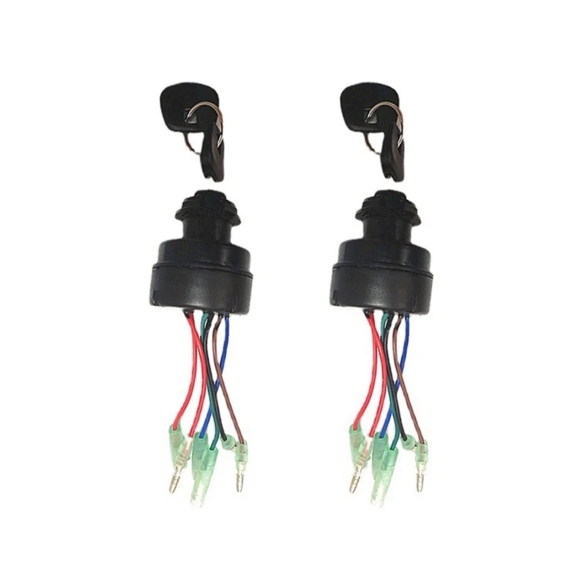 

2X For Tohatsu Outboard Remote Control Box Ignition Key Switch 353-76020-3 353760203
