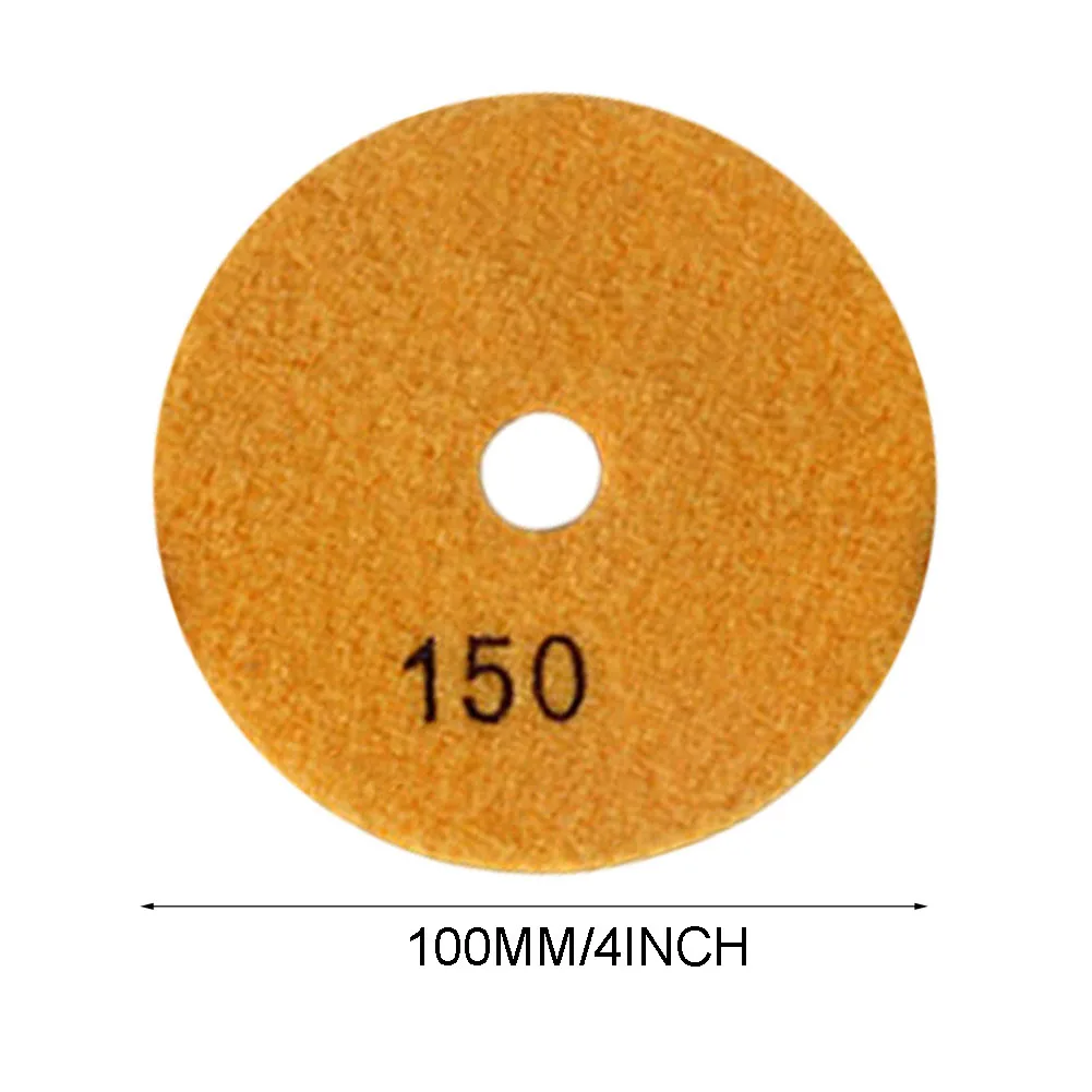 1PC Polishing Pad 150/300/500/1000/2000 Grit Hook And Loop Backed For Marble Glass Stone Sanding Polishing Pads