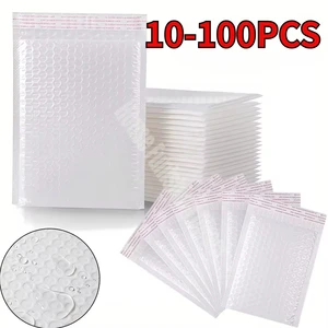 10-100PCS Bubble Mailer Grosir Amplop Empuk Putih untuk Kemasan Mailing Hadiah Tas Pengiriman Segel Sendiri Amplop Gelembung 8 bungkus gelembung penjualan terbaik - №