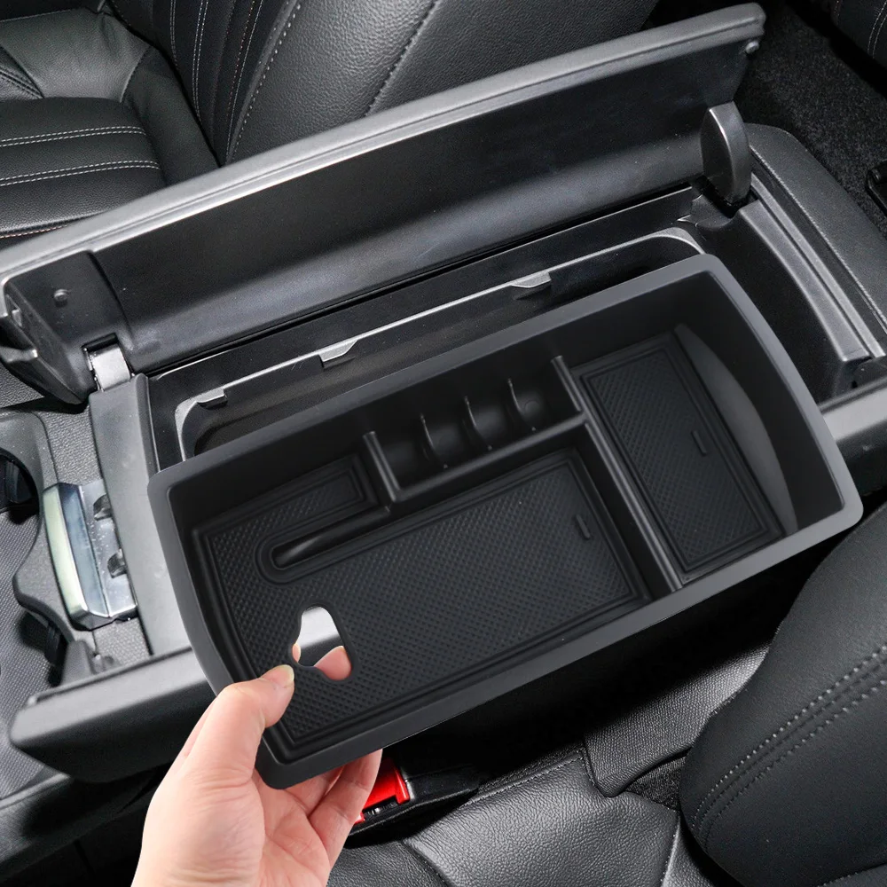Auto-Armlehnen-Aufbewahrungsbox für Peugeot 3008 3008 GT 5008 2017 2018 2019 2020, Mittelkonsolen-Tablett, Behälter, Organizer, Zubehör