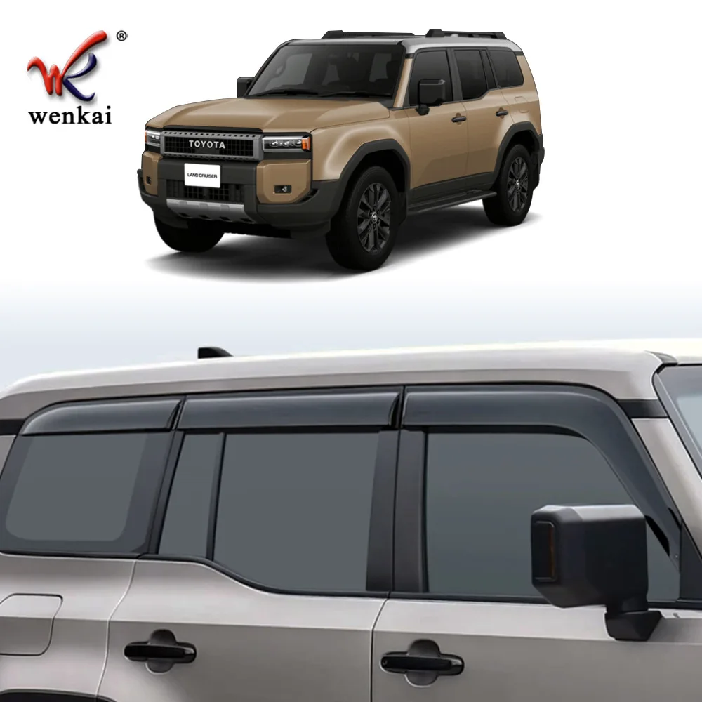 

Window Visor For 2024 Toyota Prado Landcruiser LC250 Weathershield Sun Rain Deflectors Guards Car Rain Shield Window Deflectors