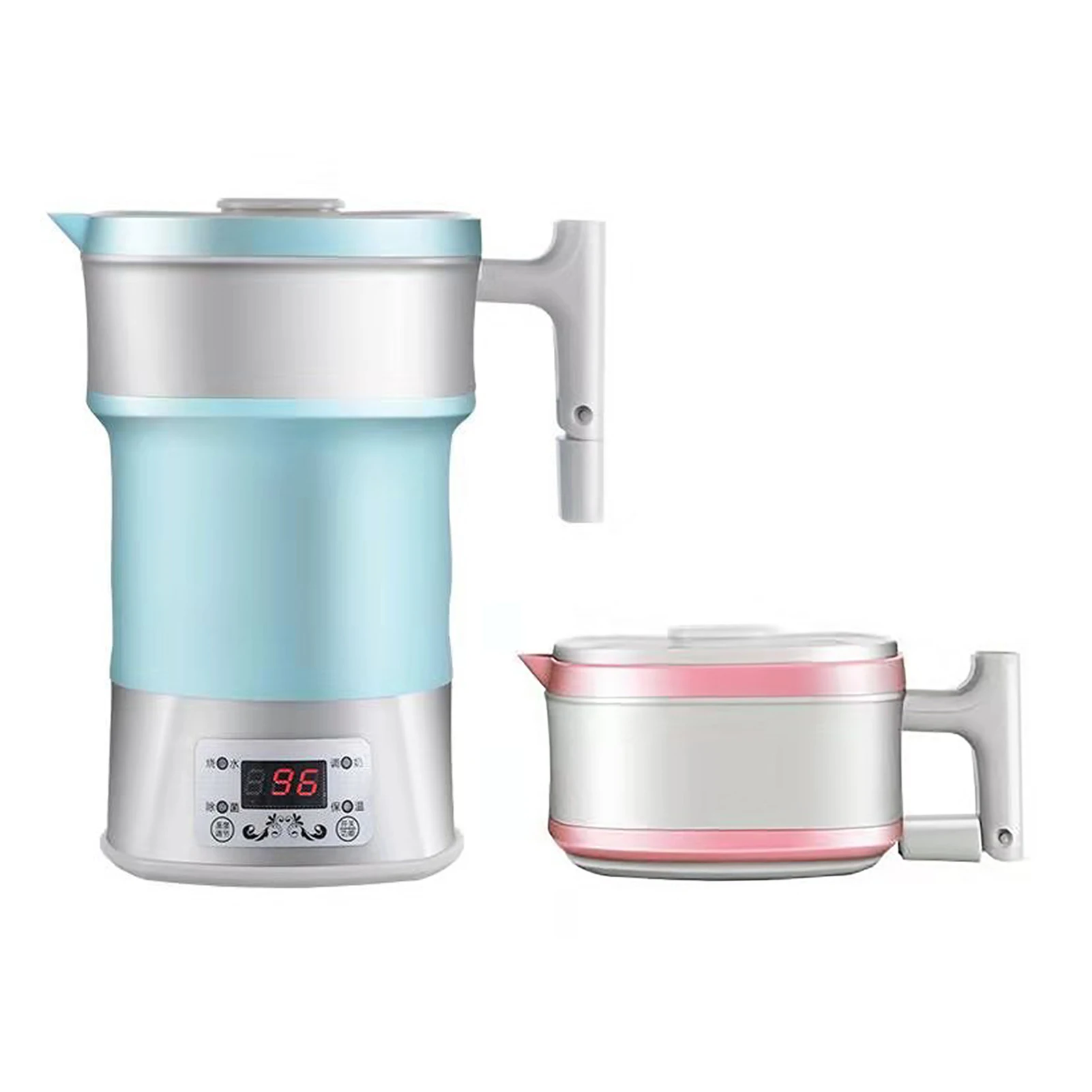 Foldable Electric Kettle ‑ Foldable Electric Kettle 800W Silicone Portable Collapsible Thermostatic Control Hot Water Kettle