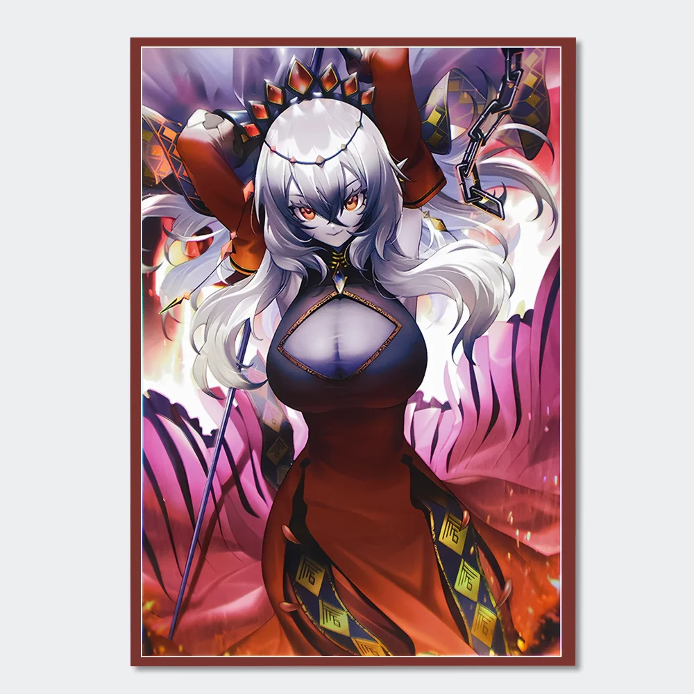 

50 PCS Holographic Anime Card Sleeves 63mm x 90mm Top Loading Inner Trading Card Sleeves for YGO Japanese Size Card Protector