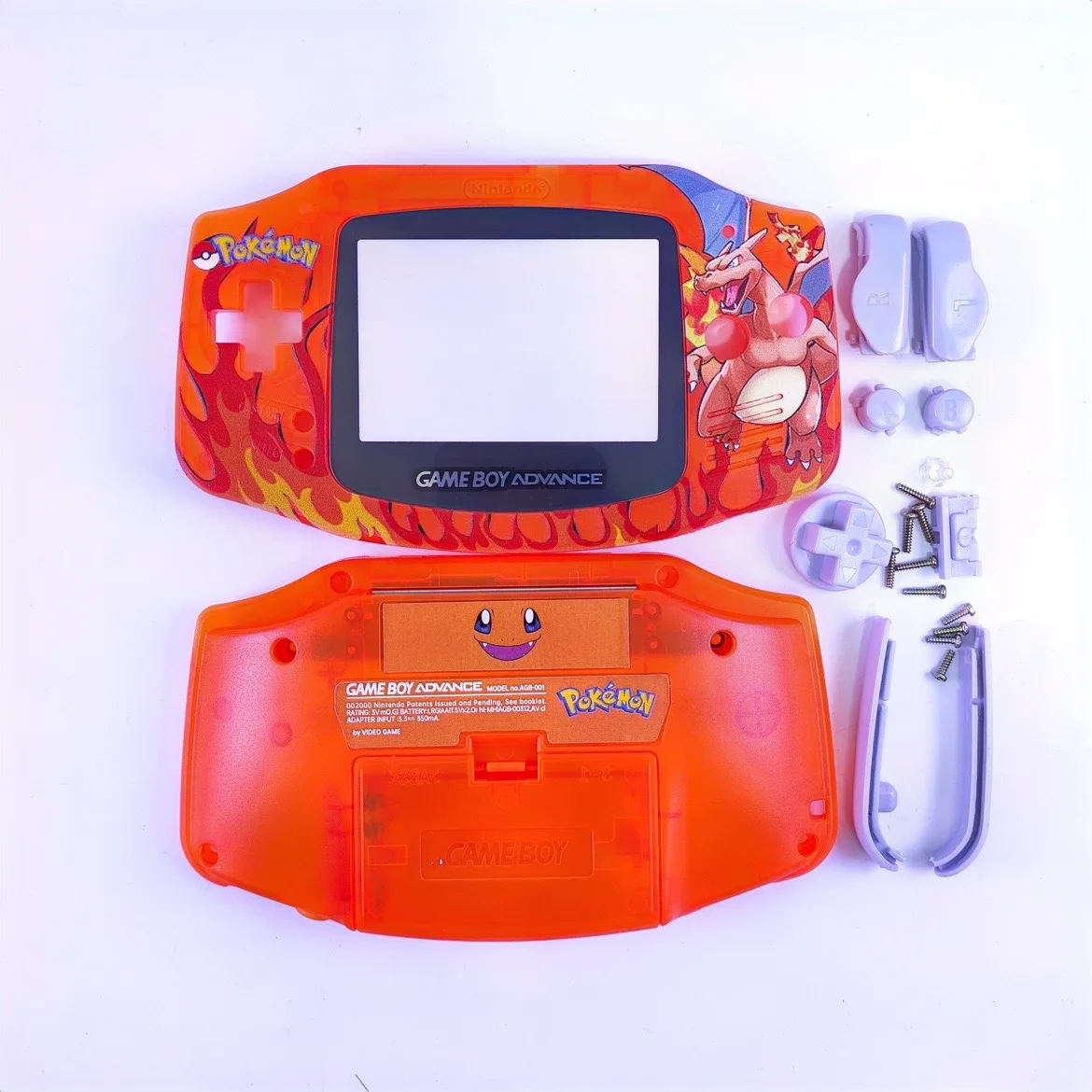 Nintendo GBA Pokemon Charizard case GBC case gameboy Color replacement case GBA Pokemon Charizard