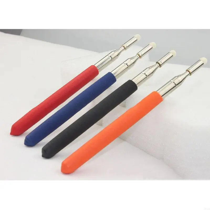 781E Teleskopik Diperluas Stainless Steel Tangan Tongkat Tongkat yang Dapat Ditarik Teaching Whiterboard Grip & Nib