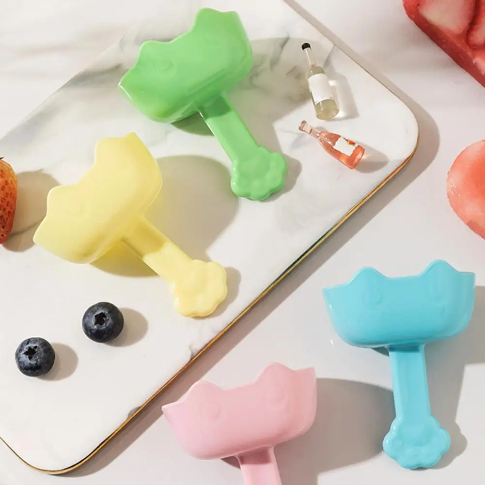 

Уникальная дизайнерская подставка для фруктового льда в виде кошачьего когтя, легко чистить, герметичная, искусственная кожа с котом для детей без беспорядка