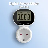 Digital Power Meter Wattmeter 3680W Electric Energy Meter LCD Screen Power Metering Socket Intelligent Power Consumption Tester