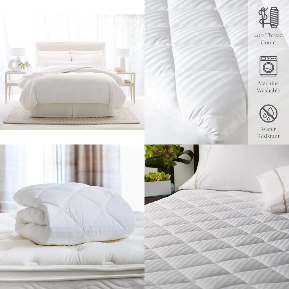 

Luxurious Plush Quilted Mattress Pad with Deep Pockets - King Size (78 x 80 x 18)