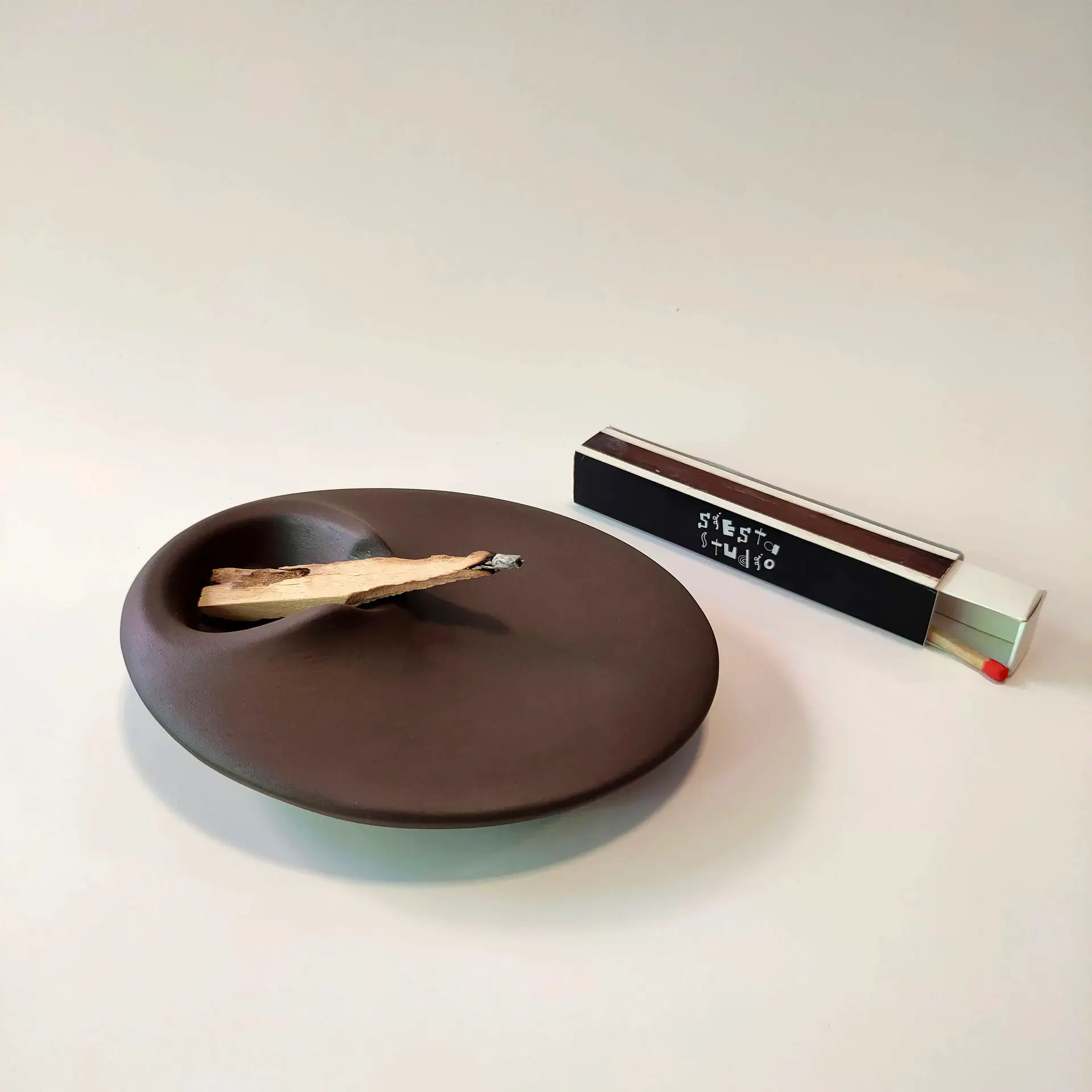 Cement Palo Santo Holder - Peru Palo Santo Sage Burning Dish Tray - Meditation & Yoga Companion  Trays Decorative