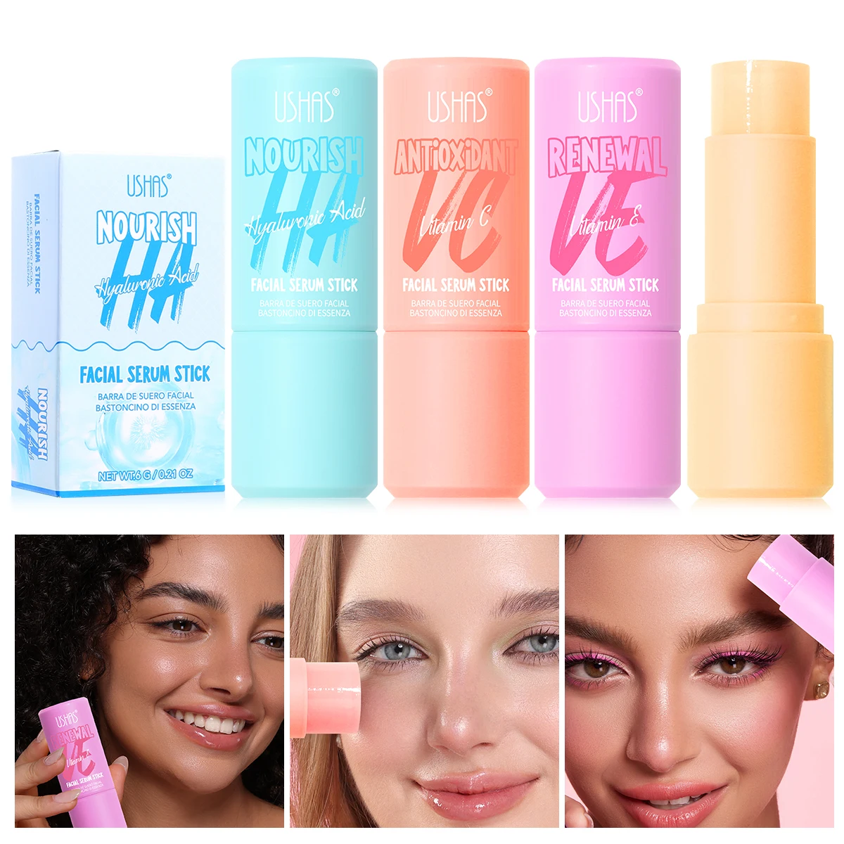 Gesichts- und Hals-Lippenbalsam – Sofortige Feuchtigkeit, verhindert gründlich Feuchtigkeit, tragbar.