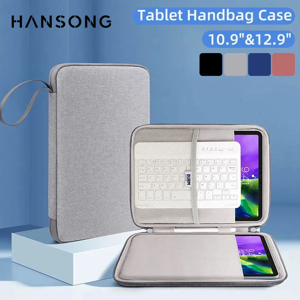 

Tablet Handbag Case for 9-13 inch Tablet for 2024 New iPad Air 11/13 Pro 11/13 Padded Protective Travel Sleeve Bag Carrying Case