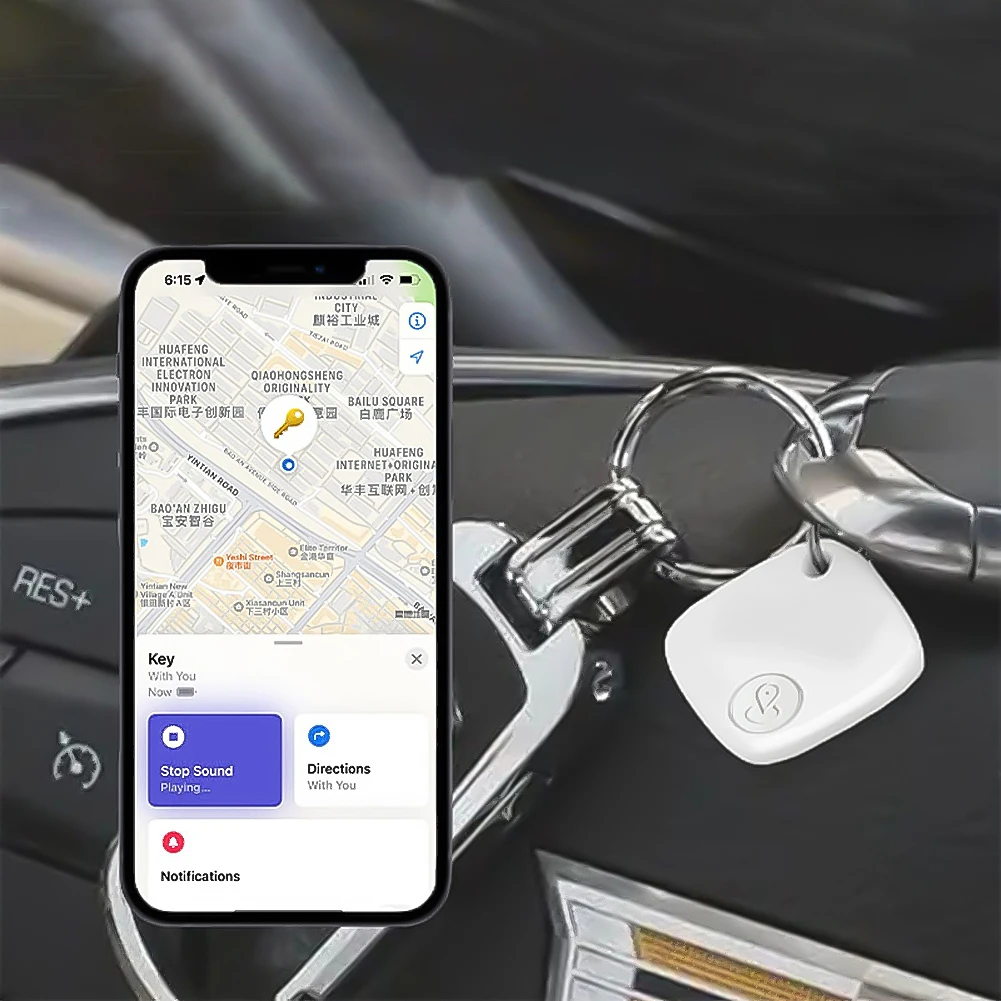 Il dispositivo di promemoria anti-smarrimento funziona con Apple Trova il mio articolo compatibile con Bluetooth Lost Finder Tracker Mini dispositivo di localizzazione Key Finder