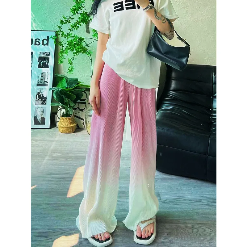 Women Summer Spring Ruffles Vintage Big Large Plus Sizes Casual Party Fashion Loose Colors Full Long Pant