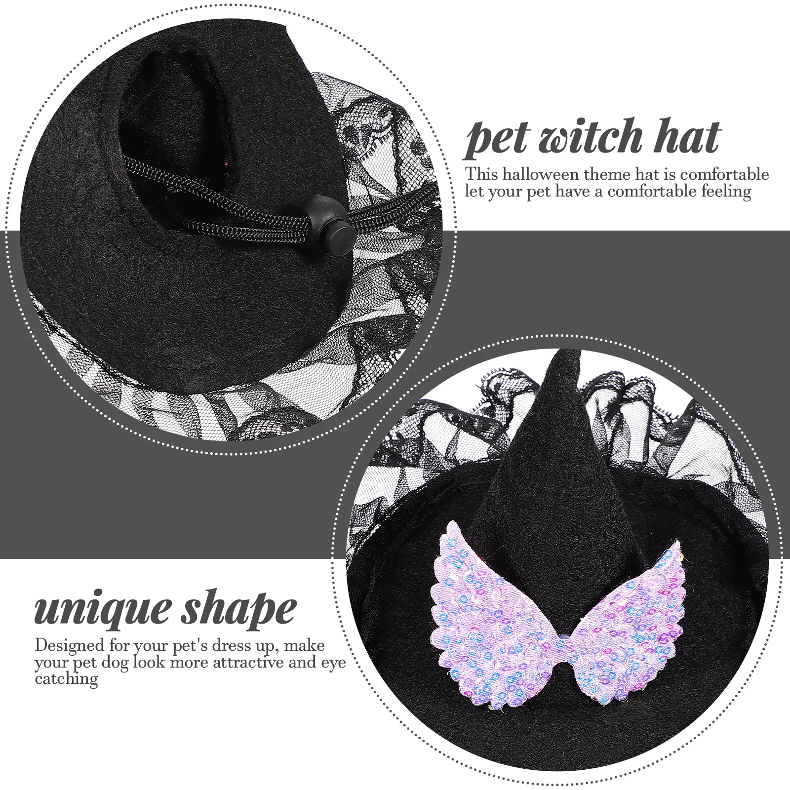 

Headgear Cat Halloween Hat Pet Costumes for Non-woven Fabric Birthday Dog Party